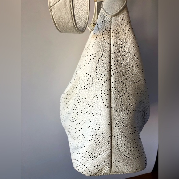 Talbots White Leather Shoulder Purse Bag - Picture 3 of 11